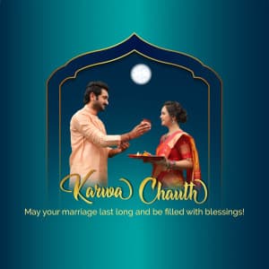 Karva Chauth marketing poster