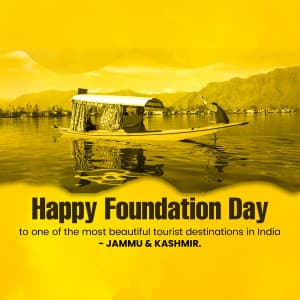 Jammu & Kashmir Foundation Day flyer