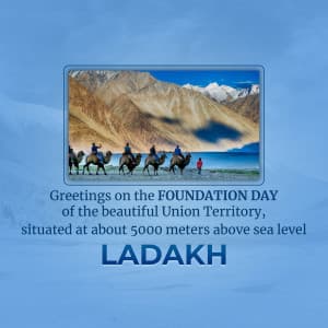 Ladakh Foundation Day flyer