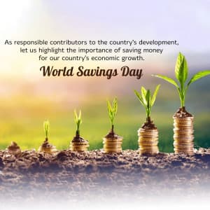 World Savings Day poster Maker