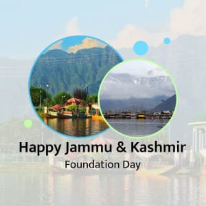 Jammu & Kashmir Foundation Day banner