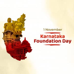 Karnataka Foundation Day marketing flyer