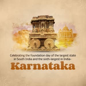 Karnataka Foundation Day creative image