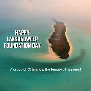 Lakshadweep Foundation Day creative image