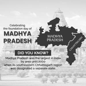 Madhya Pradesh Foundation Day creative image