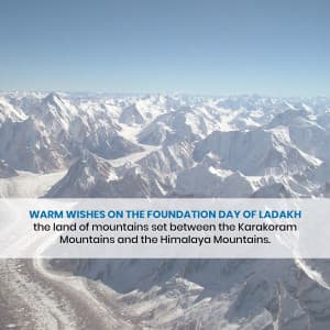 Ladakh Foundation Day poster