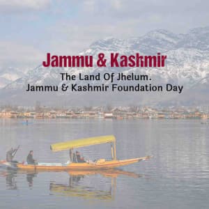 Jammu & Kashmir Foundation Day poster