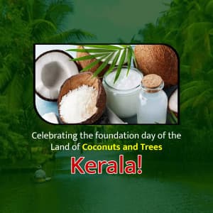 Kerala Foundation Day Facebook Poster