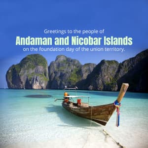 Andaman and Nicobar Islands Foundation Day creative image