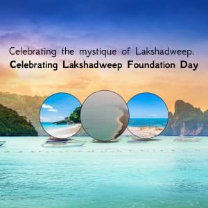 Lakshadweep Foundation Day Facebook Poster