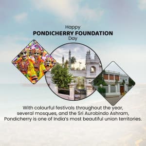 Puducherry Foundation Day creative image