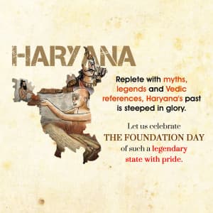 Haryana Foundation Day creative image