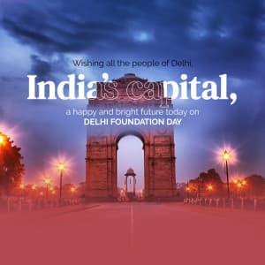 Delhi Foundation Day creative image