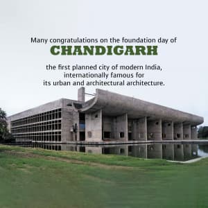 Chandigarh Foundation Day marketing flyer