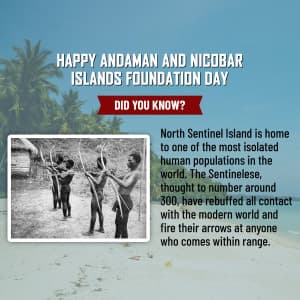 Andaman and Nicobar Islands Foundation Day Instagram Post