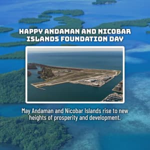 Andaman and Nicobar Islands Foundation Day poster Maker