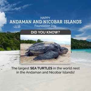 Andaman and Nicobar Islands Foundation Day event advertisement