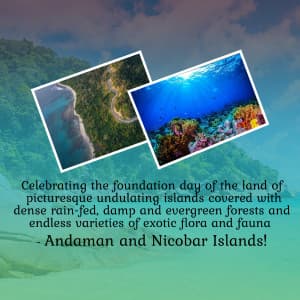 Andaman and Nicobar Islands Foundation Day illustration
