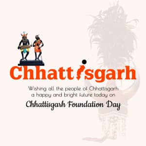 Chhattisgarh Foundation Day creative image