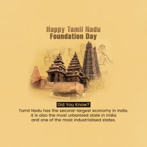 Tamil Nadu Foundation Day ad post