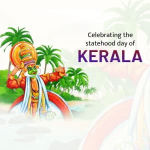 Kerala Foundation Day whatsapp status poster