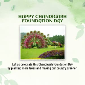 Chandigarh Foundation Day whatsapp status poster