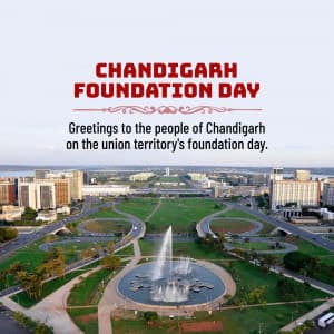 Chandigarh Foundation Day Facebook Poster