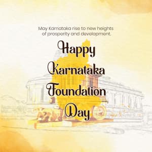 Karnataka Foundation Day event advertisement