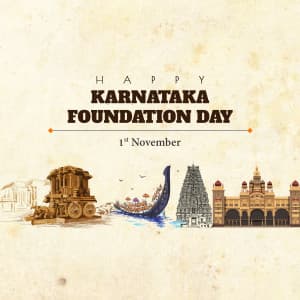 Karnataka Foundation Day graphic