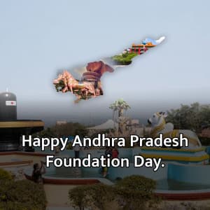 Andhra Pradesh Foundation Day' Facebook Poster