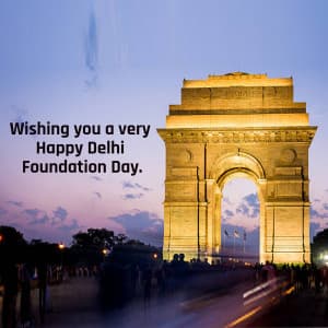 Delhi Foundation Day Instagram Post