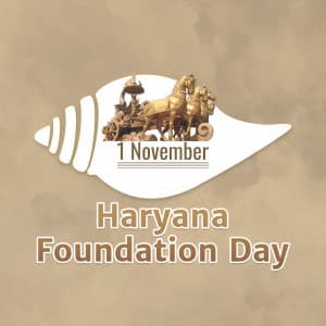 Haryana Foundation Day poster Maker