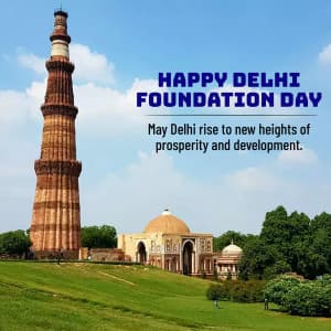 Delhi Foundation Day event advertisement