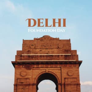 Delhi Foundation Day graphic