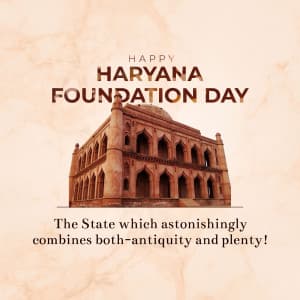 Haryana Foundation Day illustration