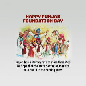 Punjab Foundation Day illustration