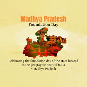 Madhya Pradesh Foundation Day Instagram Post