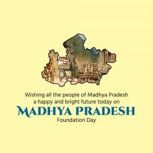 Madhya Pradesh Foundation Day poster Maker