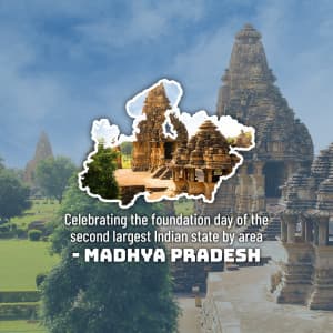 Madhya Pradesh Foundation Day event advertisement