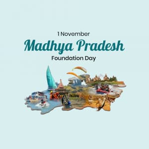 Madhya Pradesh Foundation Day graphic