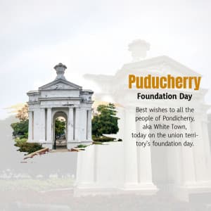 Puducherry Foundation Day graphic