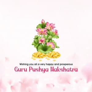 Pushya Nakshatra advertisement banner