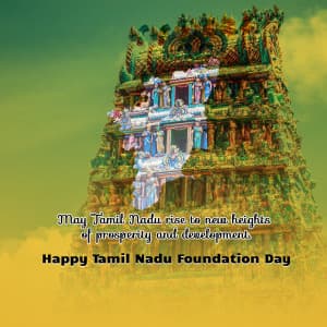 Tamil Nadu Foundation Day whatsapp status poster