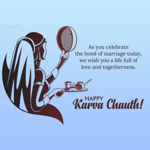 Karva Chauth marketing flyer