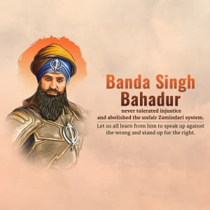 Banda Singh Bahadur Jayanti illustration