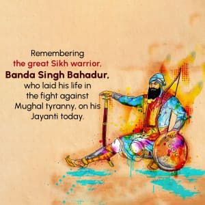 Banda Singh Bahadur Jayanti flyer