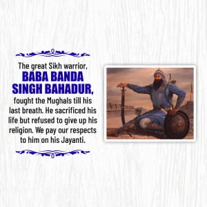 Banda Singh Bahadur Jayanti banner