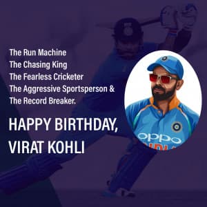 Virat Kohli Birthday advertisement banner