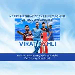 Virat Kohli Birthday greeting image