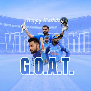 Virat Kohli Birthday graphic